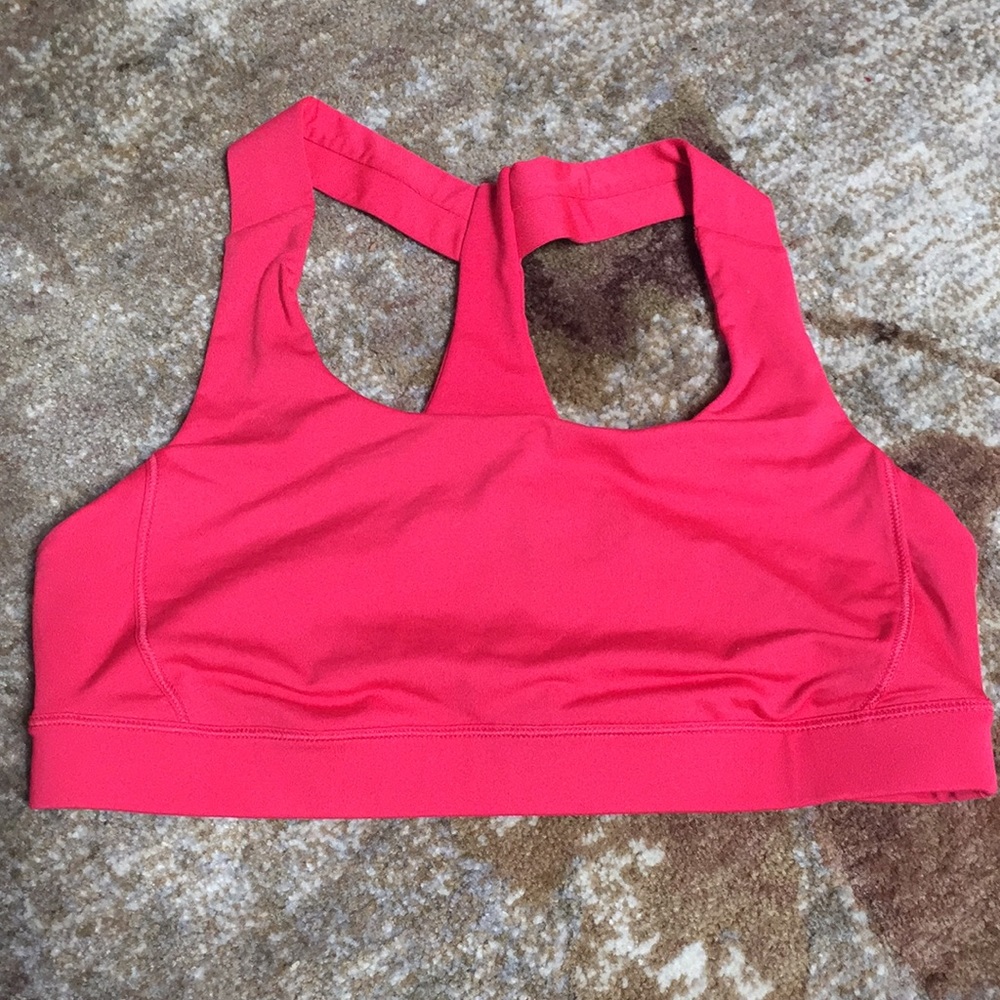 Lulu bright pink sports bra